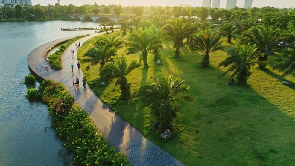 Thanh pho xanh Ecopark voi hon 1 trieu cay xanh.