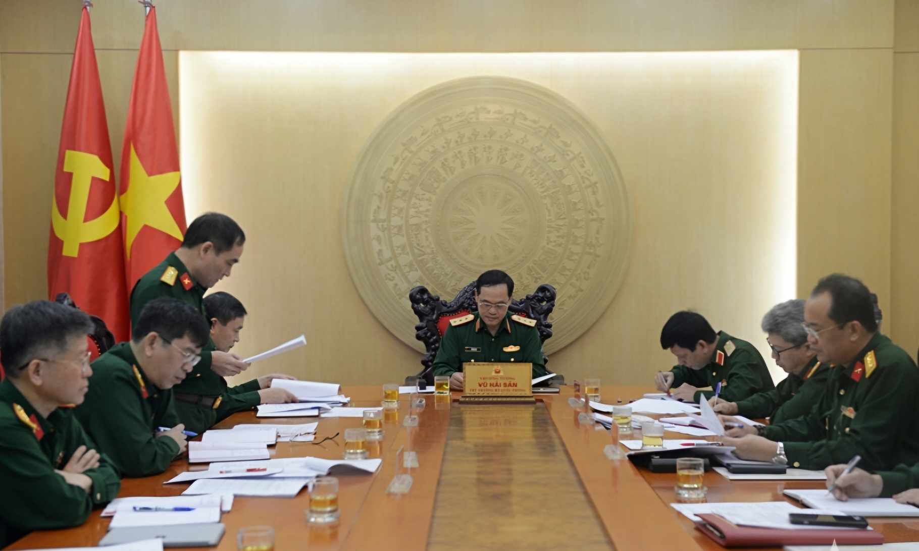 The Ministry of National Defense requested a temporary suspension of construction of unfinished works and projects when adjusting local military organization. Photo: Ministry of National Defense