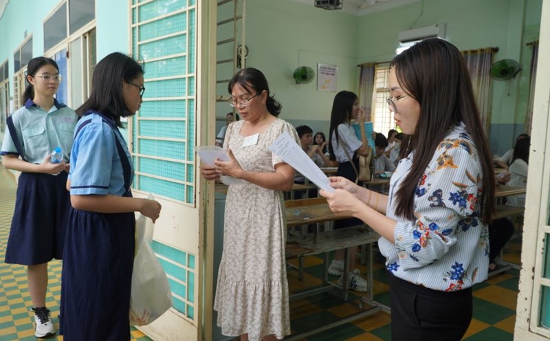 The entrance exam for grade 10 in Ho Chi Minh City was held on June 6-7. Photo: Chan Phuc