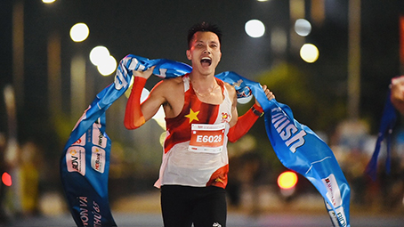 Athlete Do Quoc Luat. Photo: Nhu Y