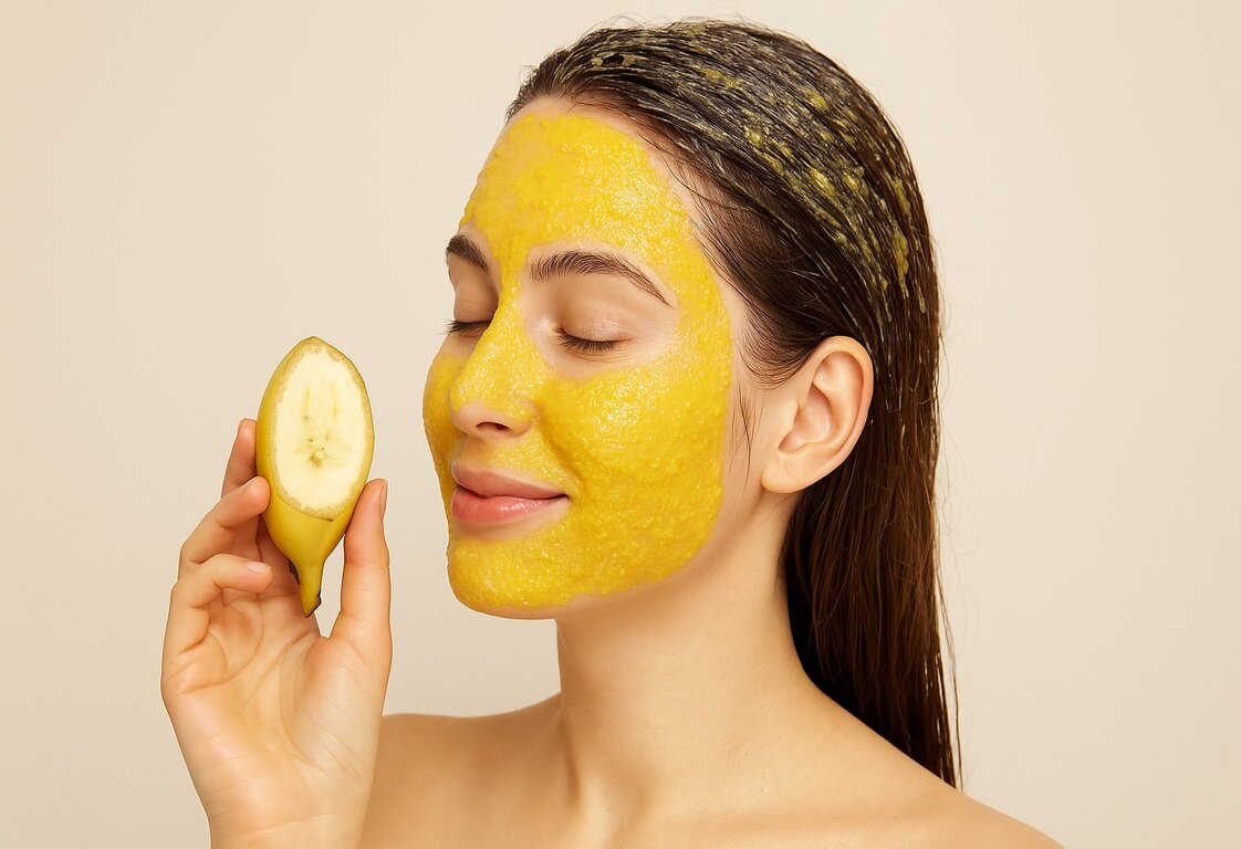 5 types of banana masks that help beautify the skin and make hair smooth. Photo: AI