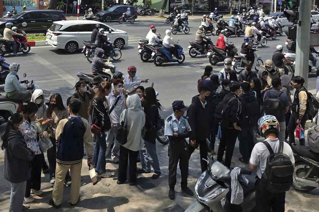 People in Can Tho report the shaking caused by the earthquake