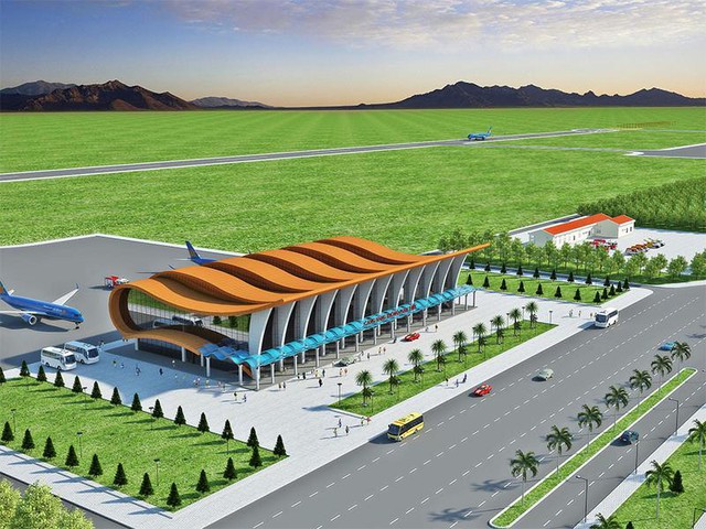 Phối cảnh sân bay Phan Thiết. Ảnh: UBND Bình Thuận