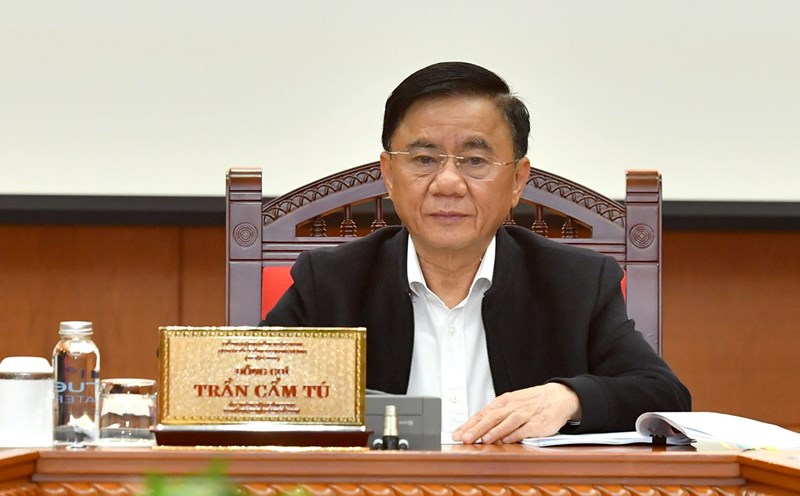 Politburo member and Standing member of the Secretariat Tran Cam Tu has just signed and issued the conclusion of the Politburo and the Secretariat on the Project on streamlining the inspection agency system to be streamlined, compact, strong, efficient, and efficient. Photo: Dang Khoa