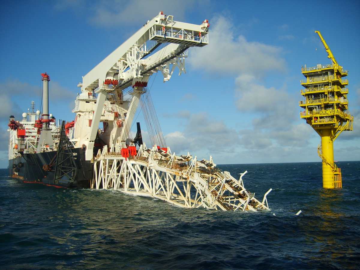 Nord Stream 2 gas pipeline under construction. Photo: Gazprom