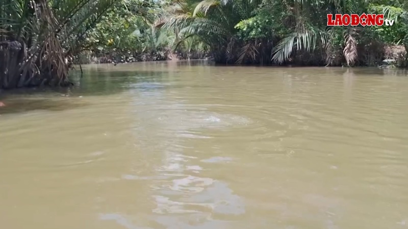 Drunk, man swims through river