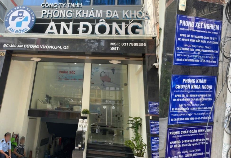 An Dong General Clinic has many violations in medical examination and treatment activities. Photo: Provided by the Ho Chi Minh City Department of Health