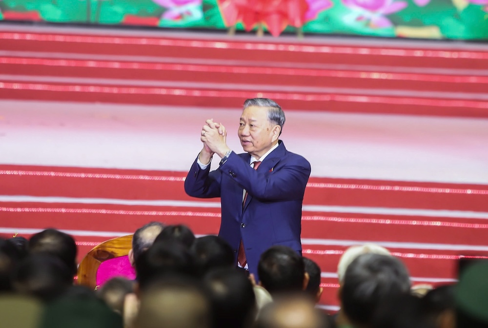 General Secretary To Lam attended the 95th Anniversary of the Founding of the Da Nang Party Committee (March 28, 1930 - March 28, 2025) and the 50th Anniversary of the Liberation of Da Nang City (March 29, 1975 - March 29, 2025). Photo: Thu Hien