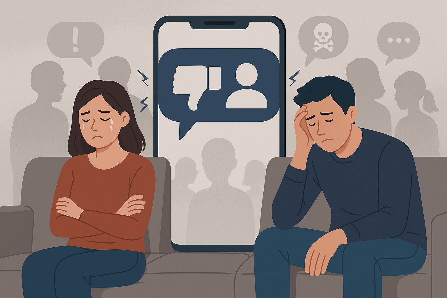 The act of tearing up after a breakup not only causes deep hurt to both sides, but also causes many people to lose faith in love. Photo: AI