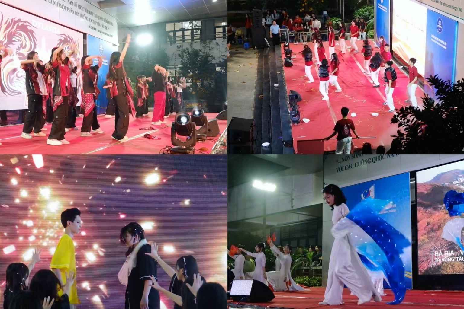 Phan trinh dien van nghe den tu 12 nha la cac khoi lop THCS&THPT the hien da dang mau sac van hoa. Anh: Thanh Binh