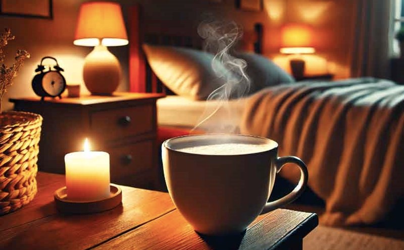 Drinking a glass of hot milk helps sleep better. Photo: AI