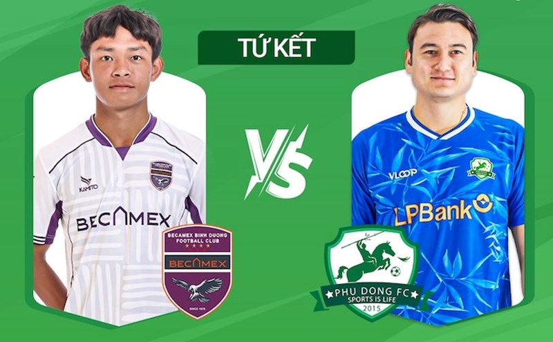 Binh Duong meets Phu Dong Ninh Binh in the quarter-finals of the 2024-2025 National Cup. Photo: FPT Play