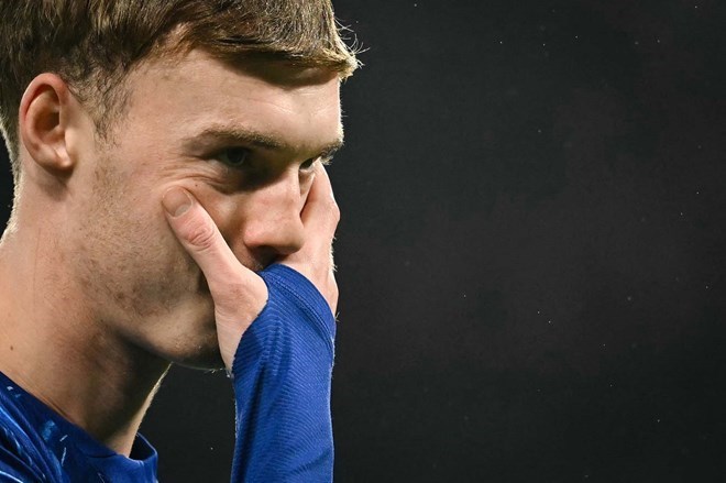 Cole Palmer's ability to play against Tottenham is still unclear. Photo: AFP