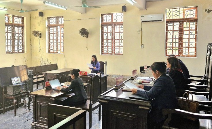 Tòa án Nhân dân TP Chí Linh vừa xét xử vụ án tổ chức sử dụng ma túy. Ảnh: Viện Kiểm sát Nhân dân tỉnh Hải Dương