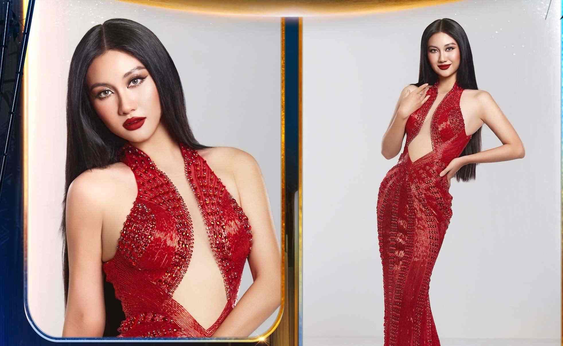 Nguyễn Hoàng Phương Linh tại Hoa hậu Hoàn vũ Việt Nam. Ảnh: Ban tổ chức.