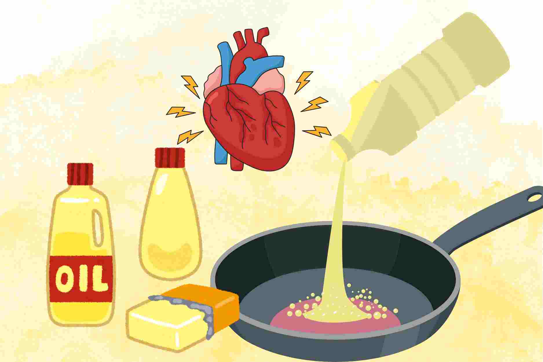 Proteja su corazon con aceites saludables. El dibujo de la Piedra