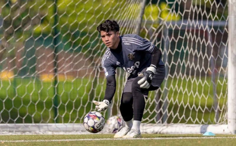 Goalkeeper Ho Tung Han (Vietnam) is playing for Balestier Khalsa club in Singapore. Photo: Interviewee