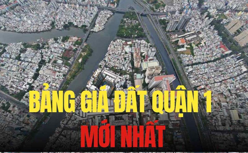 Latest land price list of District 1. Graphics: Tra My