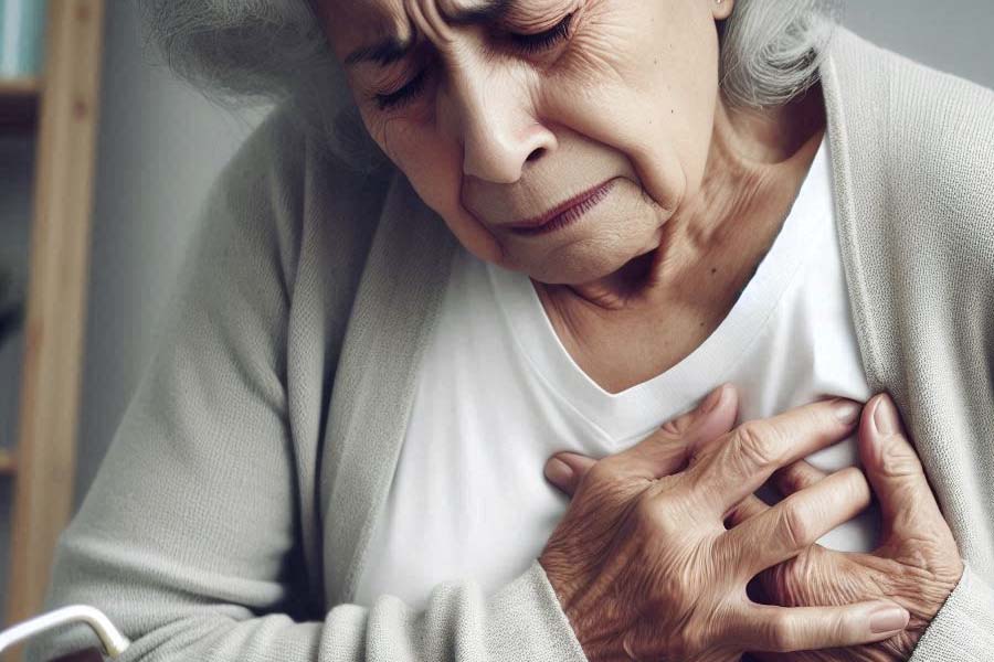 Thyroid dysfunction, especially in older adults, can increase the risk of serious cardiovascular problems. Photo AI - Thien Nhan