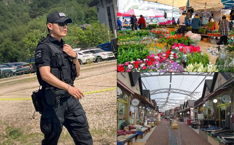 BTS V visits Chuncheon Pungmul market. Photo: Allkpop.