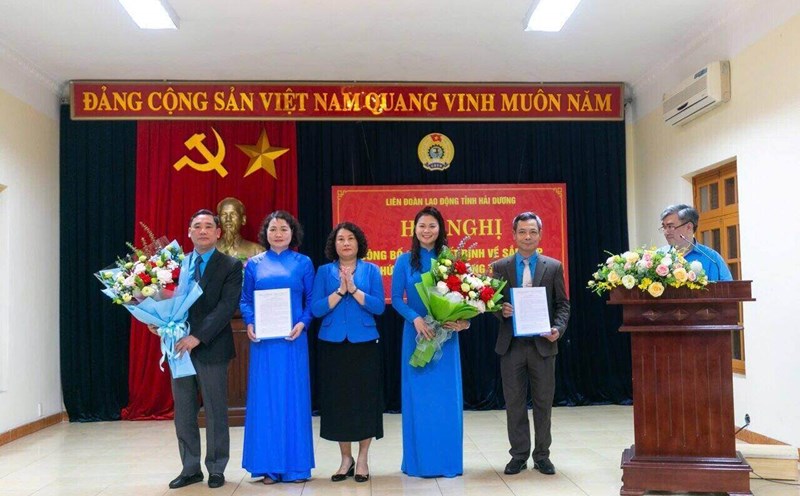 The conference took place at the Hai Duong Provincial Federation of Labor. Photo: Mai Huong