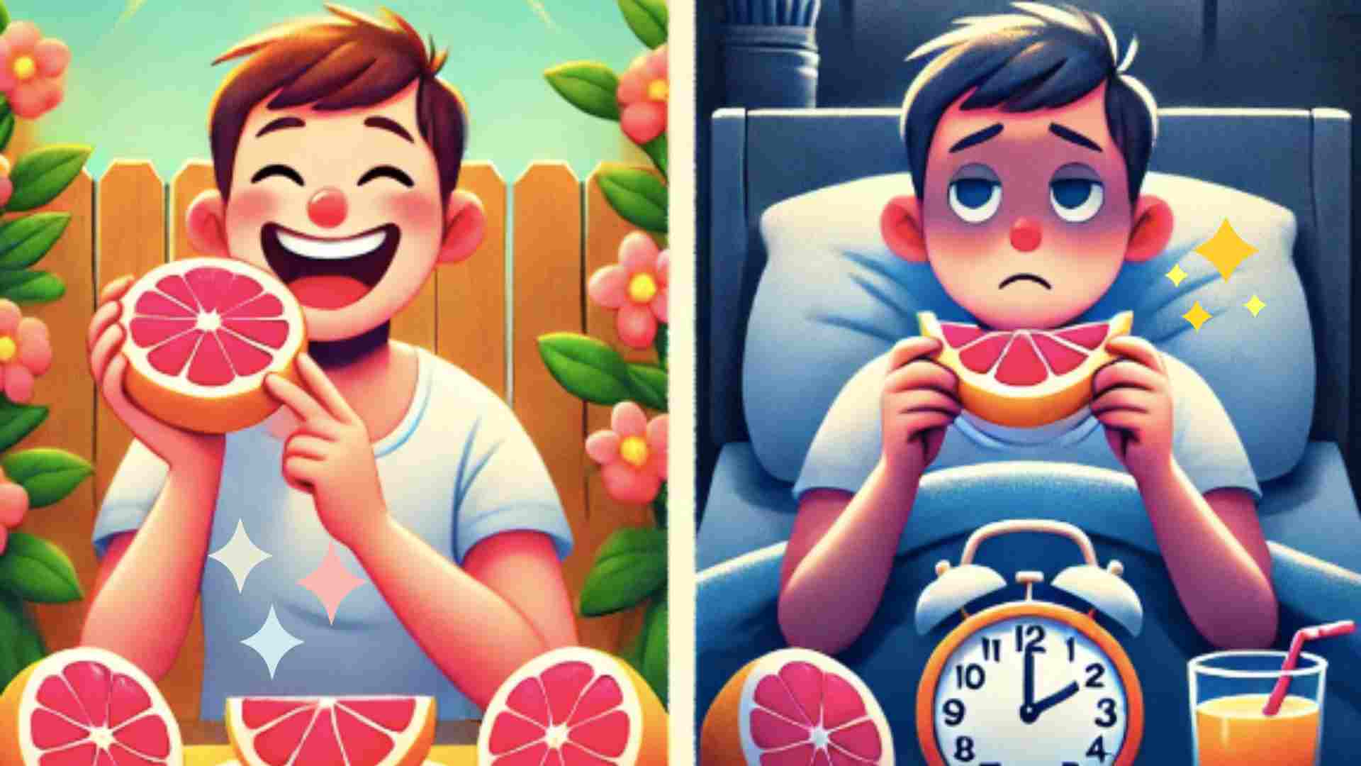 The time of eating grapefruit can affect sleep. Photo AI