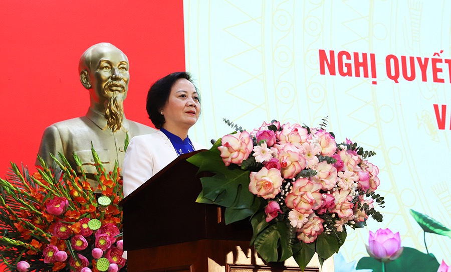 Minister of Home Affairs Pham Thi Thanh Tra has just signed and issued Decision No. 001/QD-BNV on the assignment of work to Ministers and Deputy Ministers of Home Affairs. Photo: Ministry of Home Affairs