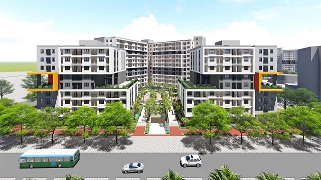 Thang Long Green City social housing project in Dong Anh (Hanoi). Photo: Investor