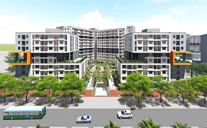 Thang Long Green City social housing project in Dong Anh (Hanoi). Photo: Investor