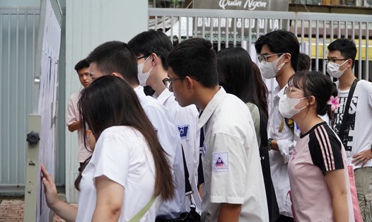 Học sinh tham dự kỳ thi tốt nghiệp THPT năm 2024. Ảnh: Vân Trang