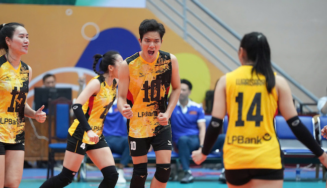 LPB Ninh Binh will meet Geleximco Thai Binh at the 2025 National Volleyball Championship. Photo: VFV