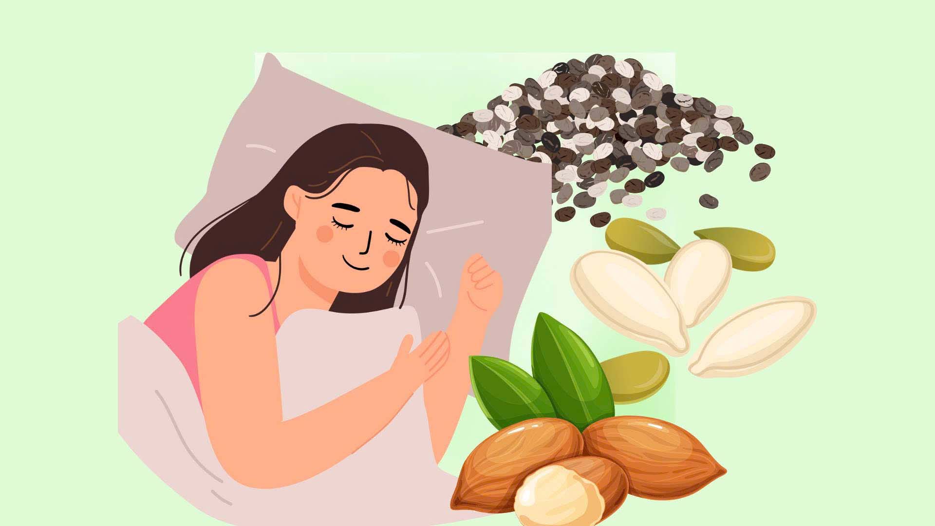 Suggest 3 types of dried nuts to help you sleep well each night. Graphics: Dinh Dinh