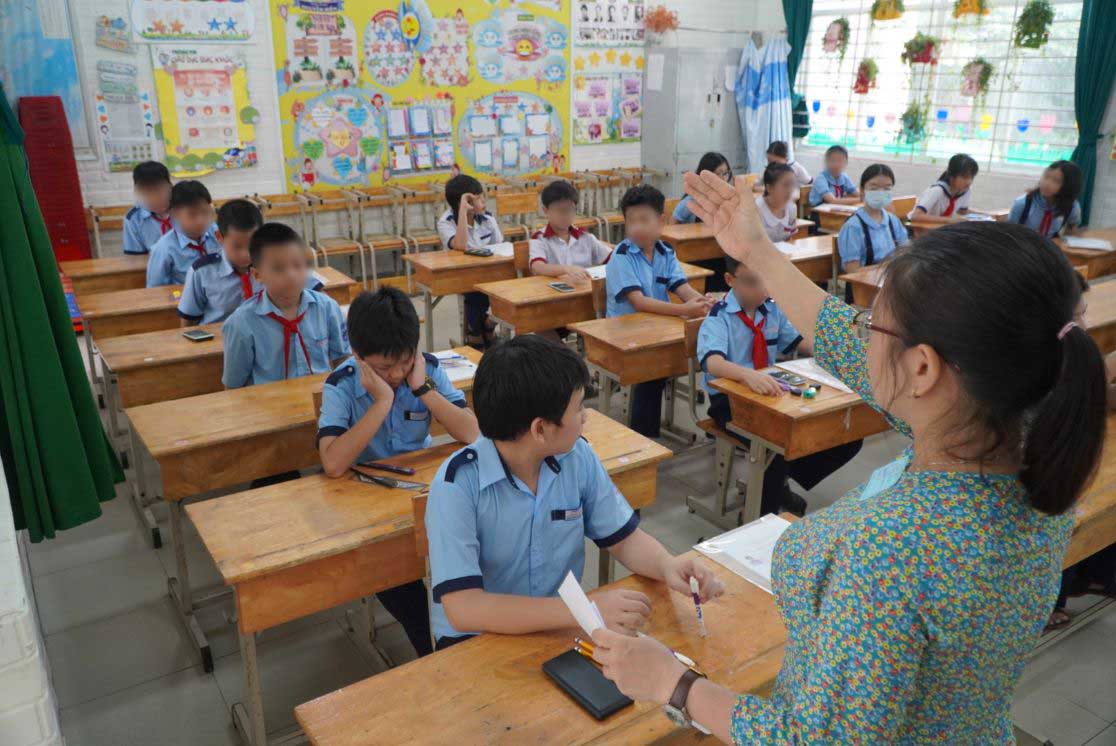 The registration for first-level admission in Ho Chi Minh City is done online. Photo: Chan Phuc