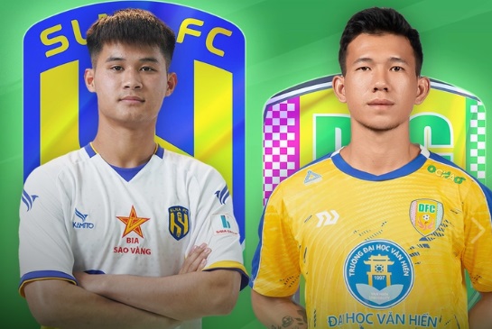 Song Lam Nghe An will face Dong Thap in the quarter-finals of the National Cup. Photo: Cut from FPT Play video