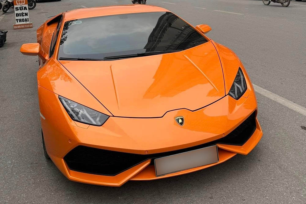 El Lamborghini Huracan LP610-4 cambio de dueño despues de 2 meses en manos de un empresario de Hanoi. Imagen: cantidad