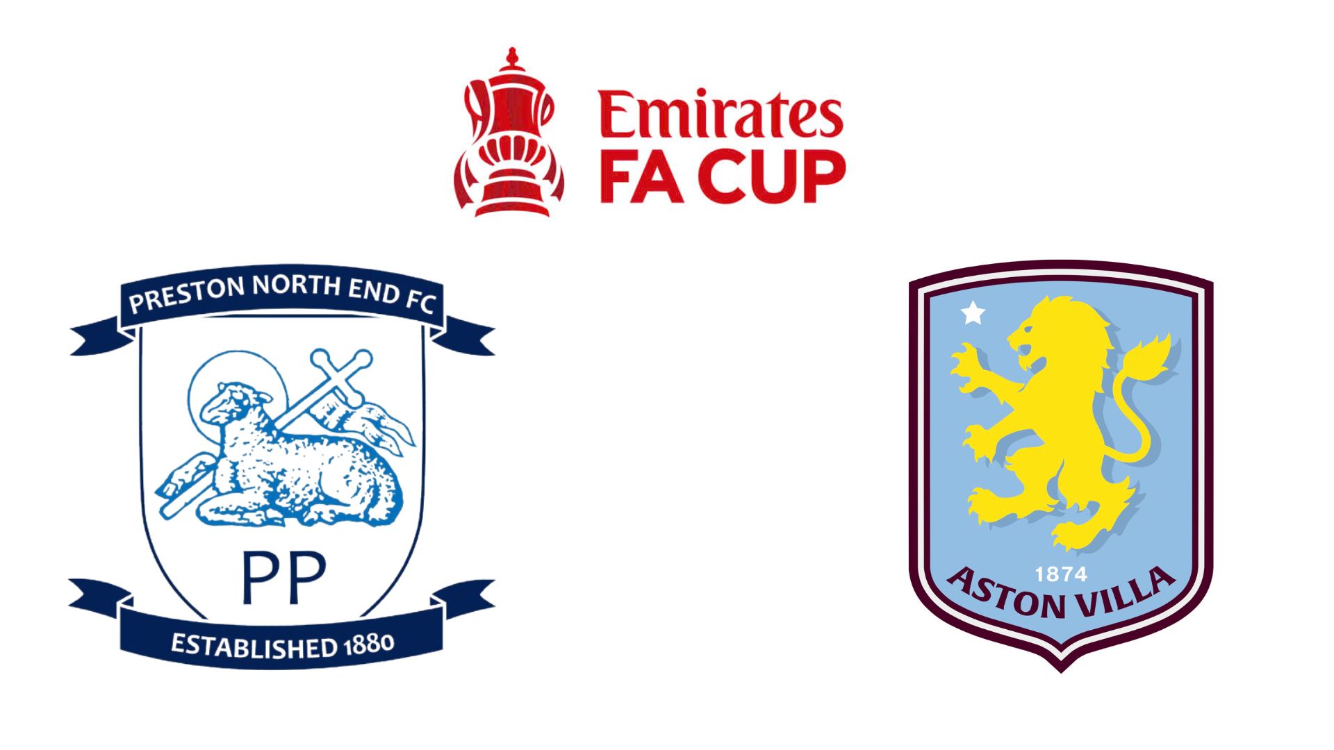 Preston face Aston Villa in the FA Cup. Graphics: Van An