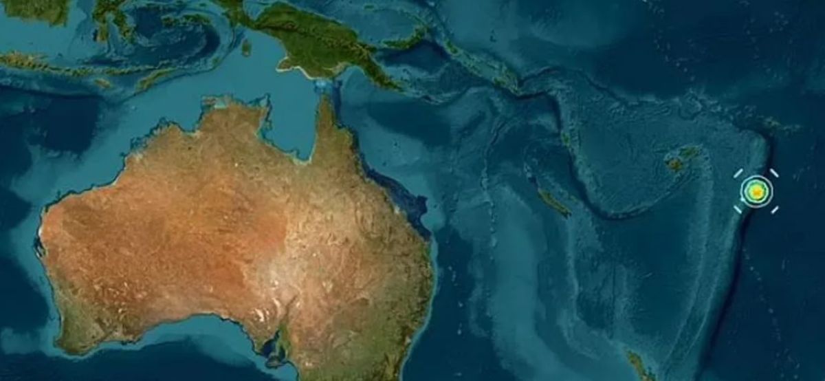 The strong earthquake of 7.1 on the Richter scale occurred in Tonga on the morning of March 31 (local time)g. Photo: US Geological Survey Agency
