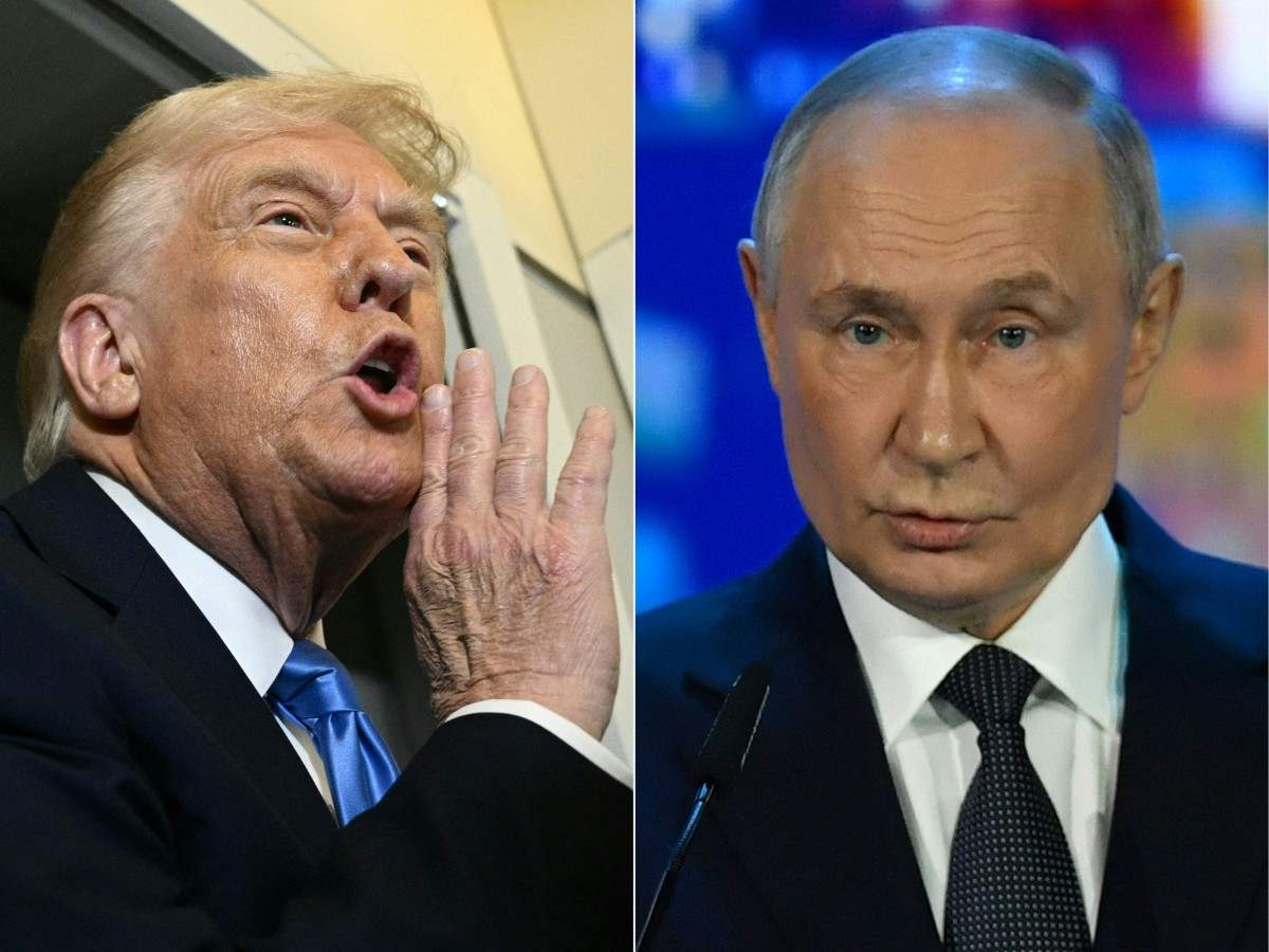 El presidente de los Estados Unidos, Donald Trump, y el presidente de Rusia, Vladimir Putin. Imagen de AFP