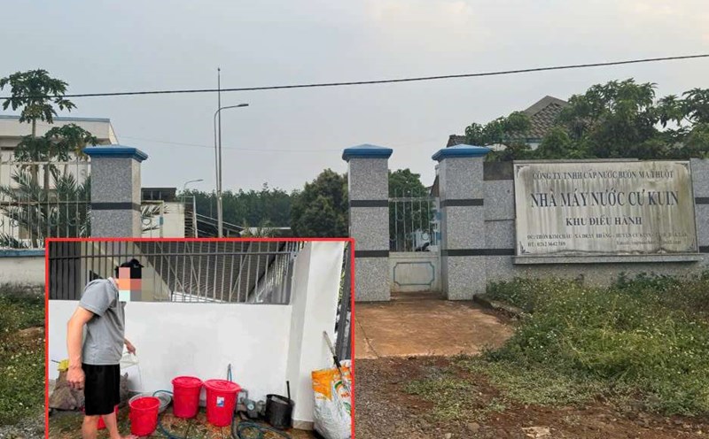 Many people in Buon Ma Thuot city (Dak Lak province) are lacking clean water to use during the dry season. Photo: Bao Trung
