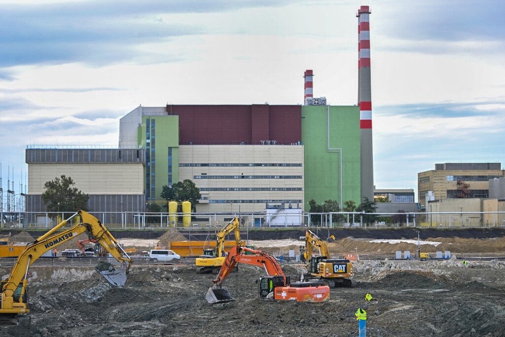 Construction site of the Paks-2 nuclear power plant in Hungary. Photo: AFP