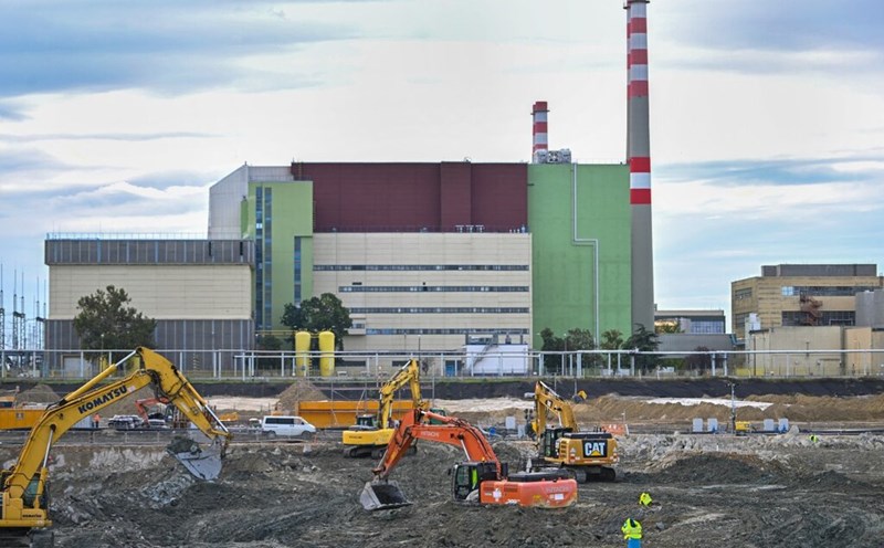 Construction site of the Paks-2 nuclear power plant in Hungary. Photo: AFP