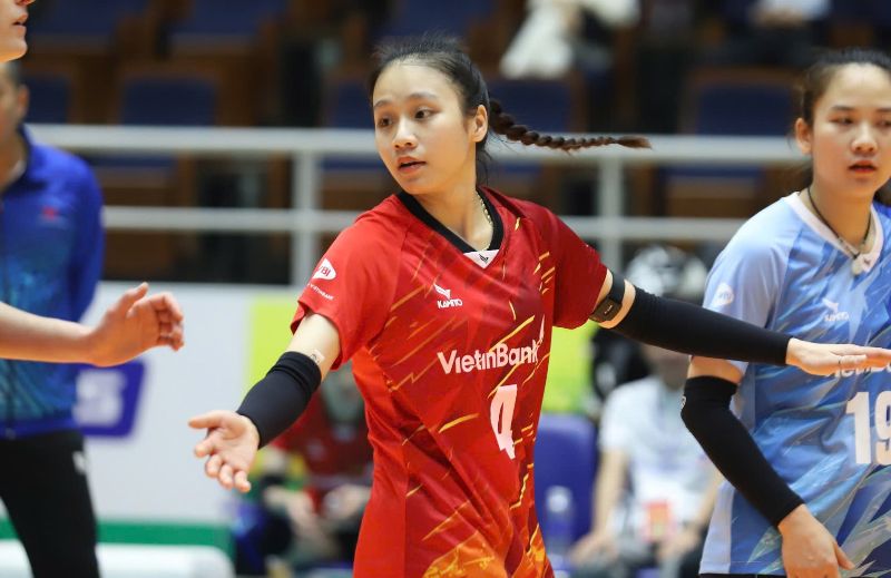 Jugadora de la seleccion femenina de voleibol de Vietinbank. Imagen de Huang Hui