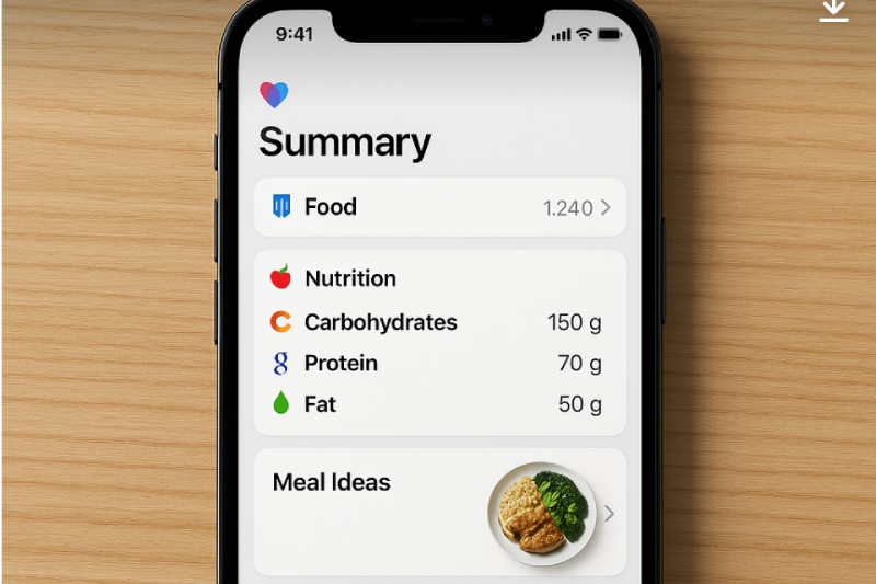 Apple will bring users a new nutrition tracking feature, integrated with AI. Illustrative photo created by AI