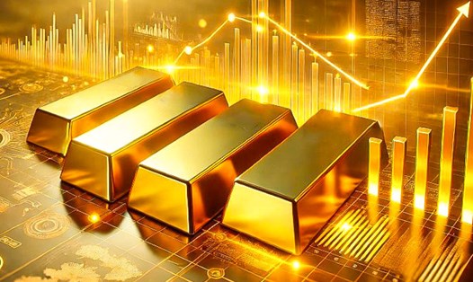 Các yếu tố như căng thẳng thương mại, mối lo ngại về địa chính trị và sự bất ổn toàn cầu đã tạo ra một làn sóng đầu tư mới vào vàng. Ảnh minh họa: Phan Anh