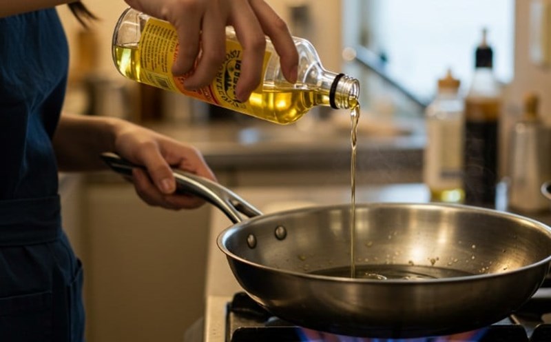 Choose the right cooking oil to ensure the health of the family. Photo: Dat