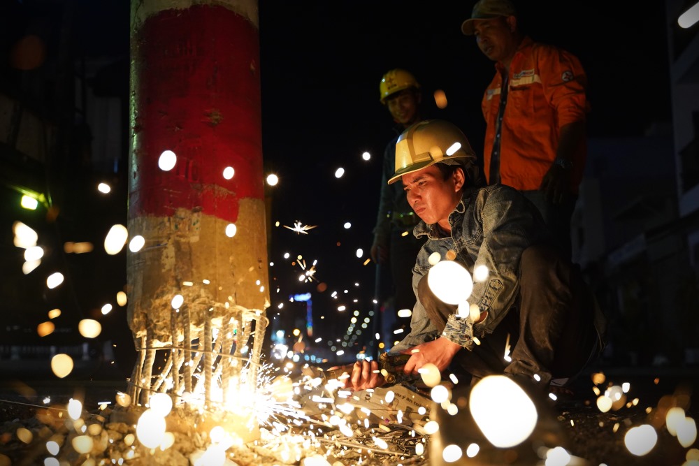 Recuperado 76 pilares para ampliar la carretera 2.300 billones en HCMC