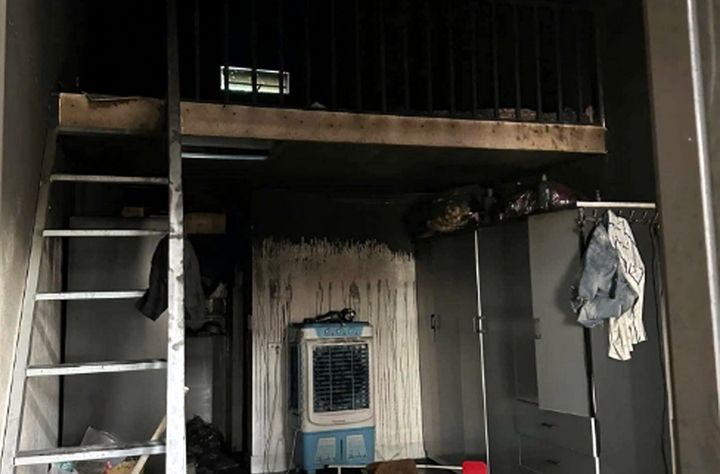 Fire scene. Photo: Dinh Huynh