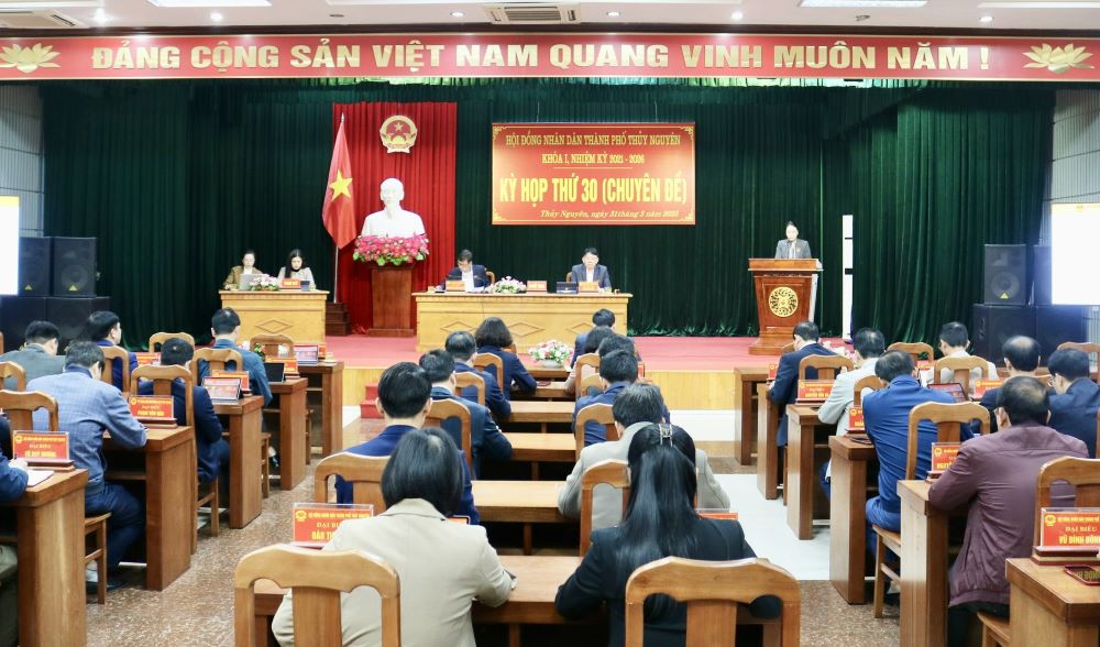 The People's Council of Thuy Nguyen City (Hai Phong) held its 30th session (special session). Photo: Thuy Nguyen Information Center