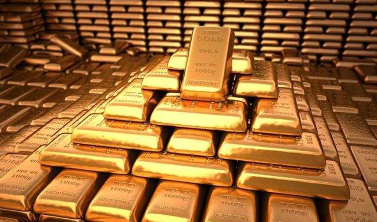 El precio mundial del oro el 1 de enero subio a 3.122 dolares la onza. Imagen de la agencia Xinhua