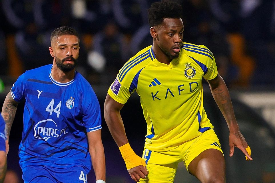 Al-Nassr (yellow shirt) drew Esteghlal Tehran 0-0. Photo: Al-Nassr